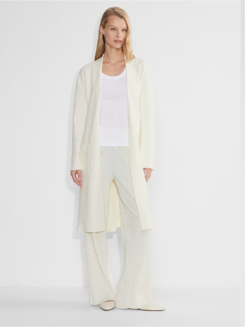 Babaton Ivory Long Knit Robe - Picture 4 of 7